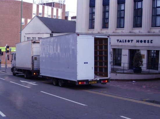 Nottingham Removals Van and Trailer